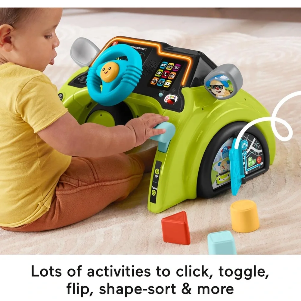Fisher-Price Smiling Green and Blue learning toy